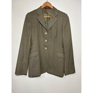 RJ Classics Equestrian Show Blazer Women's 2L Plaid Hunter‎ Jumper Riding Jacket